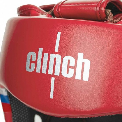 Шлем боксерский Clinch Olimp Dual C113красный