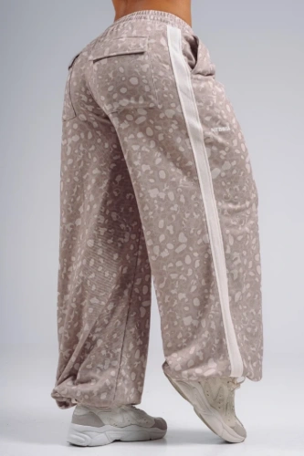 Брюки Nebbia Baggy Leopard Sweatpants PRIMAL 865 Cream