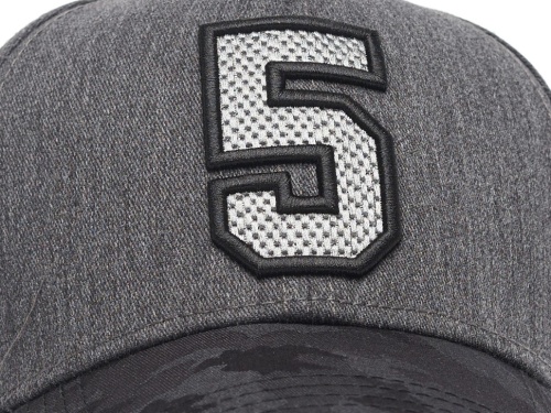 Бейсболка ATRIBUTIKA&CLUB КХЛ №5, черн.-сер. 207300