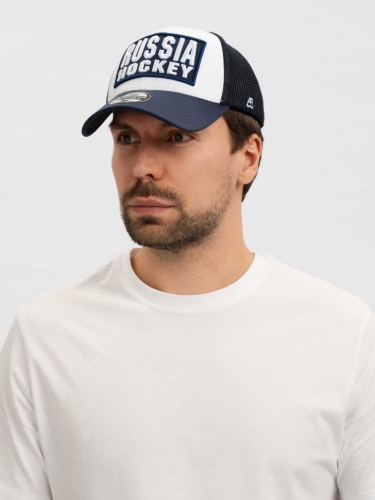 Бейсболка ATRIBUTIKA & CLUB Россия, бел.-т.син. 10364
