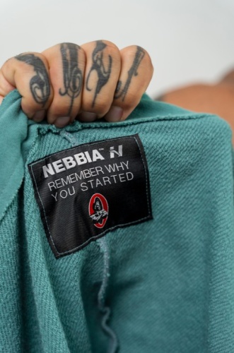 Толстовка Nebbia без рукавов Sleeveless Hoodie Sweatshirt IRON BEAST 710 Green