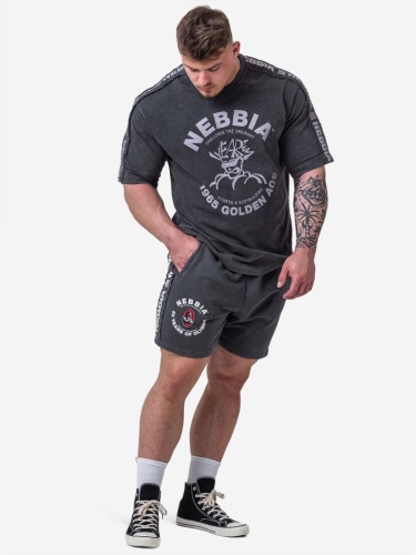 Шорты Nebbia Washed Sweat Shorts LEGEND 786 Black