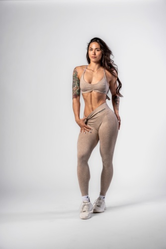 Леггинсы Nebbia High Waisted Push-Up Leggings TOTALLY SEAMLESS 303 Cream