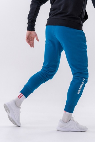 Брюки Nebbia Men Slim sweatpants with zip pockets “Re-gain” 320 Blue