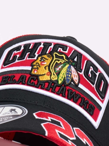 Бейсболка ATRIBUTIKA & CLUB Chicago Blackhawks, красн.-черн. 32339