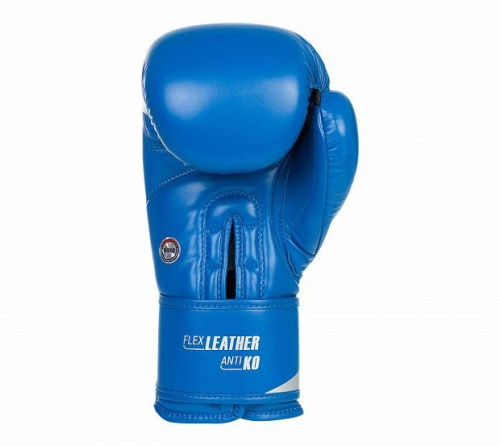 Перчатки боксерские Clinch Olimp C111синие с флагом