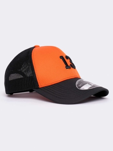 Бейсболка ATRIBUTIKA & CLUB №13, оранж.-черн. 21171