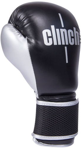 Перчатки боксерские Clinch Aero C135черно-серебристые