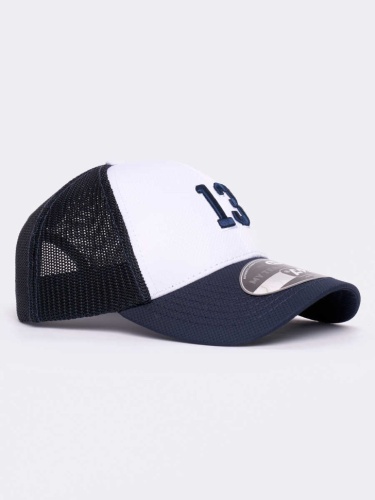 Бейсболка ATRIBUTIKA & CLUB №13, бел.-т.син. 21174