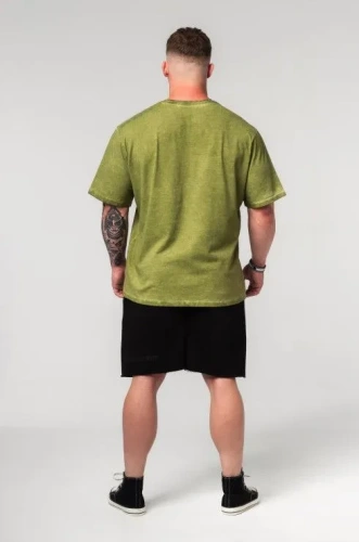 Футболка Nebbia Washed-off Oversized T-shirt HERITAGE 355 Green