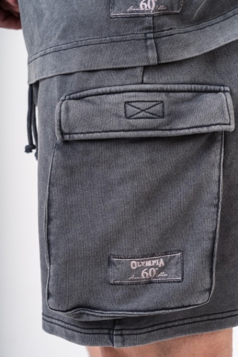 Шорты Nebbia Washed Loose Fit Cargo Shorts LEGACY 787 Black