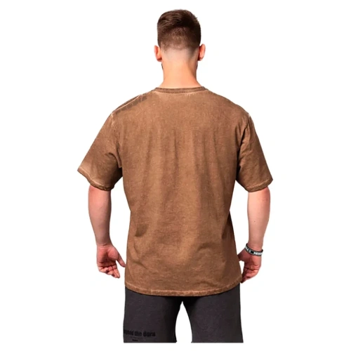 Футболка Nebbia Washed-off Oversized T-shirt HERITAGE 355 Brown