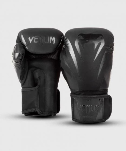 Перчатки боксерские Venum Impact Black/Black 04305