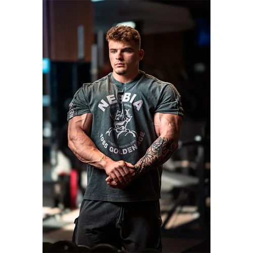 Футболка Nebbia Washed Oversized T-Shirt GOLDEN AGE 790 Grey