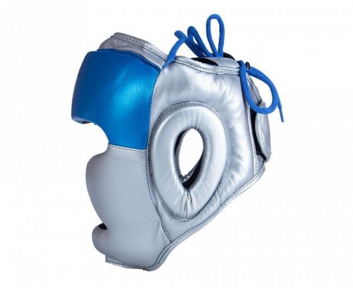 Шлем боксерский Clinch Kids C128серебристо-синий